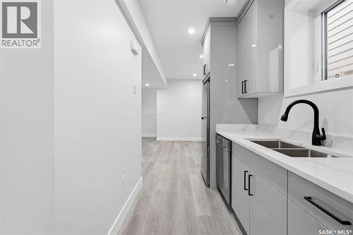 1215 Nightingale Terrace, Saskatoon, SK - Indoor Photo Showing Kitchen With Double Sink