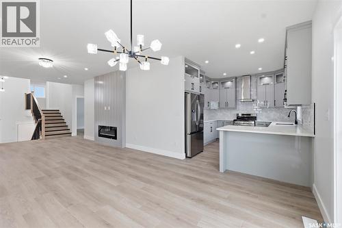 1215 Nightingale Terrace, Saskatoon, SK - Indoor Photo Showing Kitchen With Upgraded Kitchen
