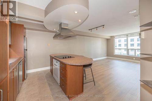 Kitchen overlooking Living/Dining - 707 - 550 Queens Quay W, Toronto, ON - Indoor Photo Showing Kitchen
