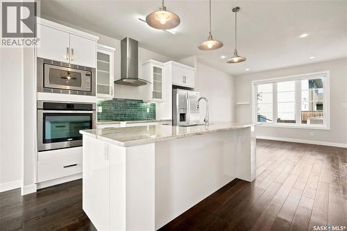 101 3229 Elgaard Drive, Regina, SK - Indoor Photo Showing Kitchen With Upgraded Kitchen