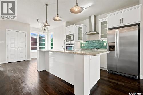 101 3229 Elgaard Drive, Regina, SK - Indoor Photo Showing Kitchen With Upgraded Kitchen