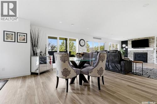 232 Edgewood Drive, Buena Vista, SK - Indoor With Fireplace