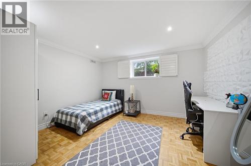 Light-filled room featuring wood-finish flooring, white walls, and recessed lighting - 6346 Neuchatel Road, Mississauga, ON - Indoor Photo Showing Bedroom