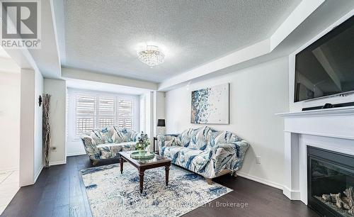 43 Arkwright Drive, Brampton, ON - Indoor Photo Showing Living Room With Fireplace
