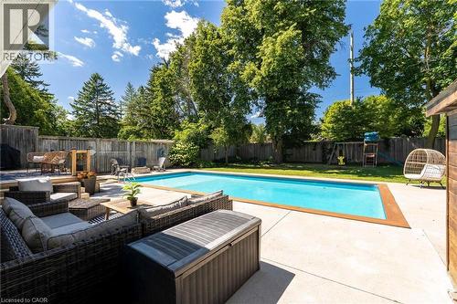 581 Glendene Crescent, Waterloo, ON - Outdoor With In Ground Pool With Deck Patio Veranda With Backyard