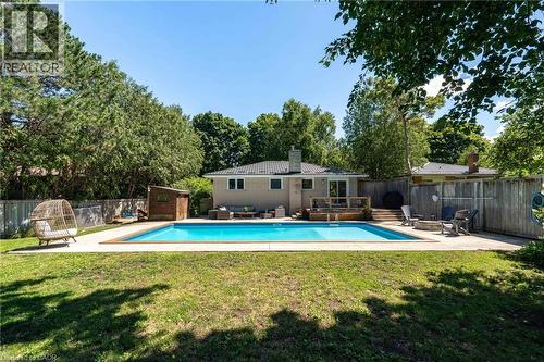 581 Glendene Crescent, Waterloo, ON - Outdoor With In Ground Pool With Backyard