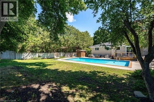 581 Glendene Crescent, Waterloo, ON - Outdoor With In Ground Pool With Backyard