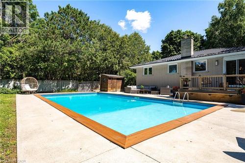 581 Glendene Crescent, Waterloo, ON - Outdoor With In Ground Pool With Deck Patio Veranda