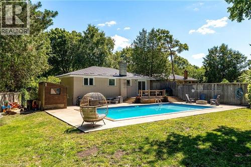 581 Glendene Crescent, Waterloo, ON - Outdoor With In Ground Pool With Deck Patio Veranda With Backyard