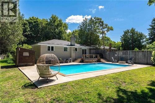 581 Glendene Crescent, Waterloo, ON - Outdoor With In Ground Pool With Deck Patio Veranda With Backyard
