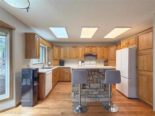 138 Lynx Crescent, Brandon, MB - Indoor Photo Showing Kitchen With Double Sink