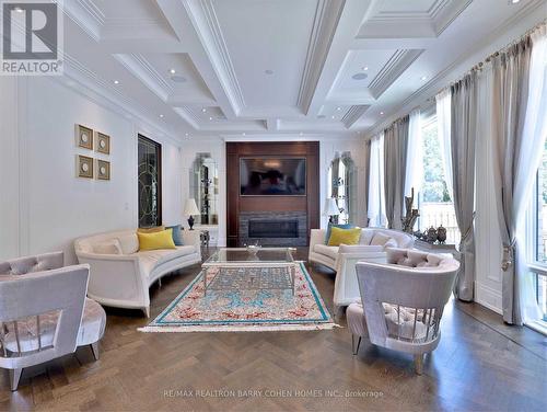 39 Arjay Crescent, Toronto, ON - Indoor Photo Showing Living Room With Fireplace