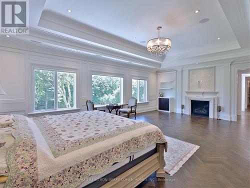 39 Arjay Crescent, Toronto, ON - Indoor Photo Showing Bedroom With Fireplace