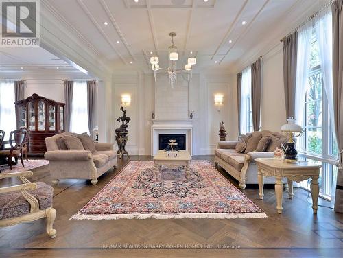 39 Arjay Crescent, Toronto, ON - Indoor Photo Showing Living Room With Fireplace