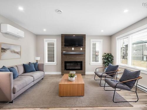 46 Grosse Street, Beechville, NS - Indoor Photo Showing Living Room With Fireplace