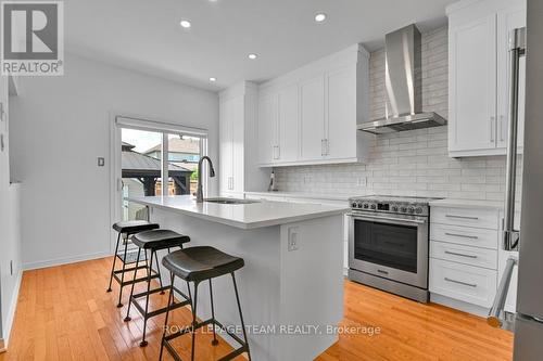 Stunning renovated kitchen w/soft closing cabinets - 4121 Wolfe Point Way, Ottawa, ON - Indoor Photo Showing Kitchen With Upgraded Kitchen