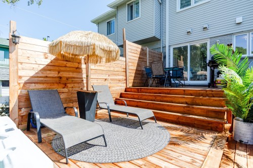 Cour - 9935 Rue Riverin, Brossard, QC - Outdoor With Deck Patio Veranda With Exterior