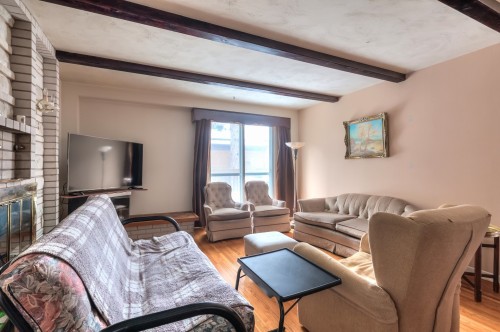 Salle familiale - 50 Rue Westpark, Dollard-Des-Ormeaux, QC - Indoor Photo Showing Living Room With Fireplace