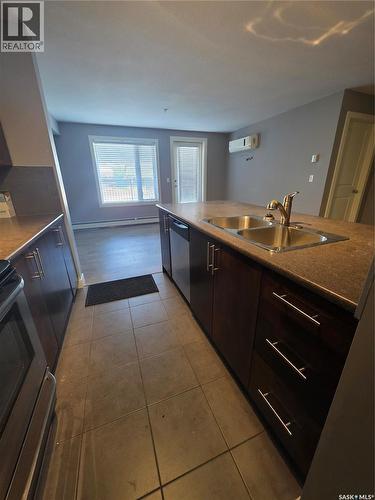 110 306 Petterson Drive, Estevan, SK - Indoor Photo Showing Kitchen With Double Sink