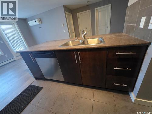 110 306 Petterson Drive, Estevan, SK - Indoor Photo Showing Kitchen With Double Sink