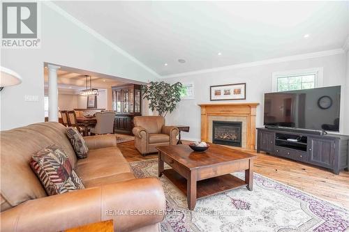 138 Judith Crescent, Hamilton, ON - Indoor Photo Showing Living Room With Fireplace