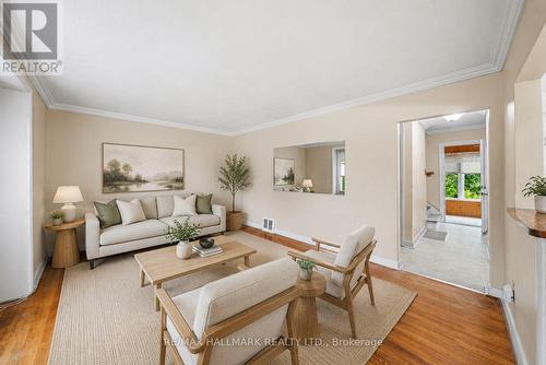 Virtually Staged - 27 Sunray Crescent, Toronto, ON - Indoor Photo Showing Living Room