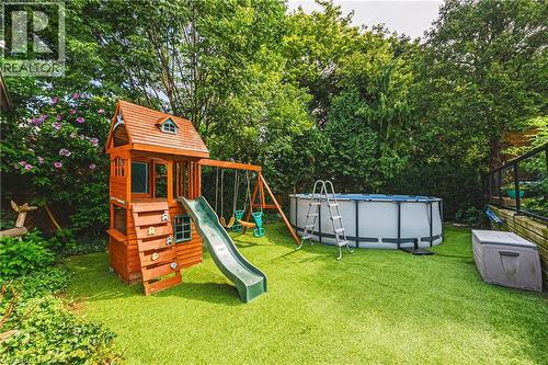 364 Fennell Avenue W, Hamilton, ON - Outdoor With Above Ground Pool With Backyard