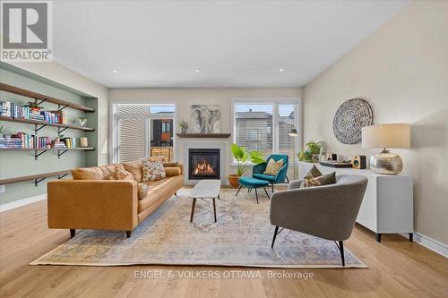 556 Triangle Street, Ottawa, ON - Indoor Photo Showing Living Room With Fireplace