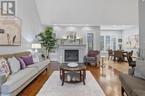 1109 Forestvale Drive, Burlington, ON - Indoor Photo Showing Living Room With Fireplace