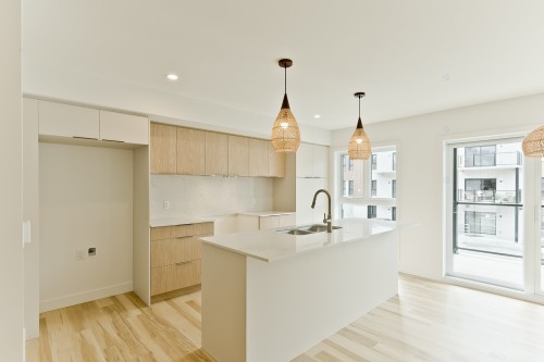 Kitchen - 105-602 Allée Gérard-Laurendeau, Magog, QC - Indoor Photo Showing Kitchen With Double Sink With Upgraded Kitchen