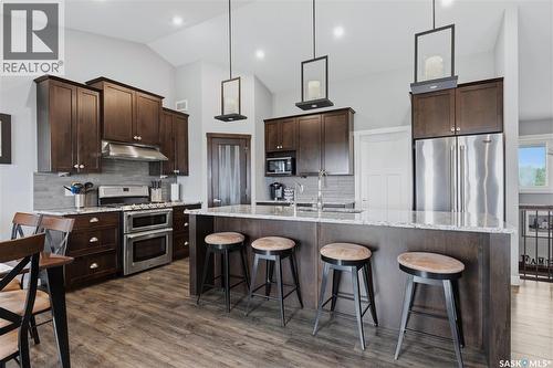 12 Valley Ridge Road, Last Mountain Lake, SK - Indoor Photo Showing Kitchen With Stainless Steel Kitchen With Upgraded Kitchen