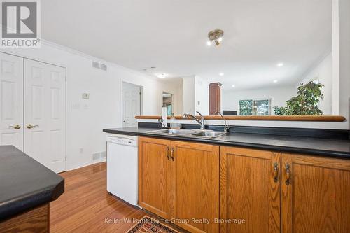 28 Peglar Crescent, Centre Wellington (Fergus), ON - Indoor Photo Showing Kitchen With Double Sink