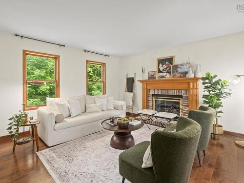 305 Rolling Hills Drive, Waverley, NS - Indoor Photo Showing Living Room With Fireplace