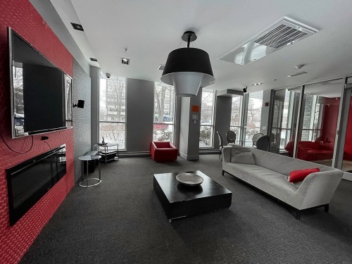 Conference room - 412-3300 Av. Troie, Montréal (Côte-Des-Neiges/Notre-Dame-De-Grâce), QC - Indoor Photo Showing Living Room With Fireplace
