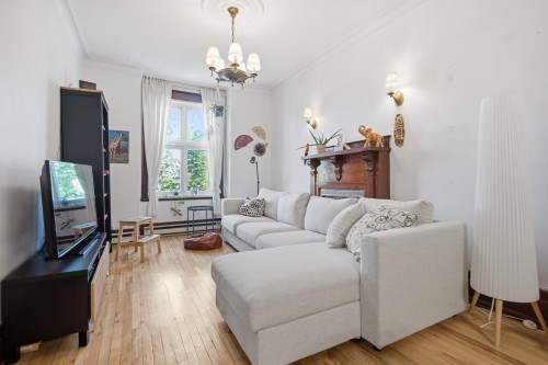 Salon - 8188 Rue St-Denis, Montréal (Villeray/Saint-Michel/Parc-Extension), QC - Indoor Photo Showing Living Room
