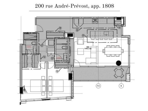 Floor Plan - 1808-200 Rue André-Prévost, Montréal (Verdun/Île-Des-Soeurs), QC - Other
