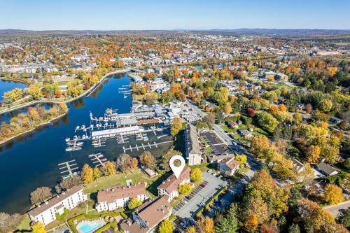 Photo aérienne - D-301-261 Rue Merry S., Magog, QC - Outdoor With Body Of Water With View