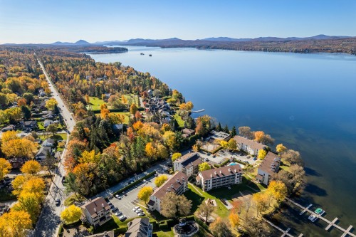Photo aérienne - D-301-261 Rue Merry S., Magog, QC - Outdoor With Body Of Water With View