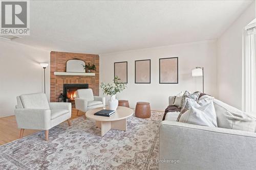 3135 Shadetree Drive, Mississauga, ON - Indoor Photo Showing Living Room With Fireplace