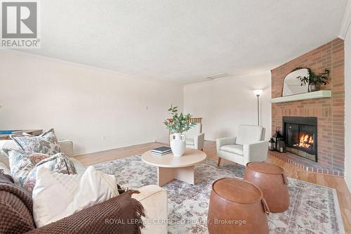 3135 Shadetree Drive, Mississauga, ON - Indoor Photo Showing Living Room With Fireplace
