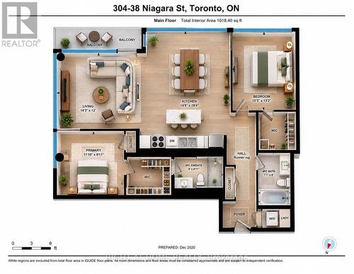 304 - 38 NIAGARA STREET , Toronto, Ontario M5V 3X1 3