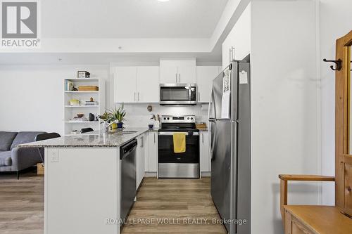 308 - 107 Roger Street, Waterloo, ON - Indoor Photo Showing Kitchen With Upgraded Kitchen