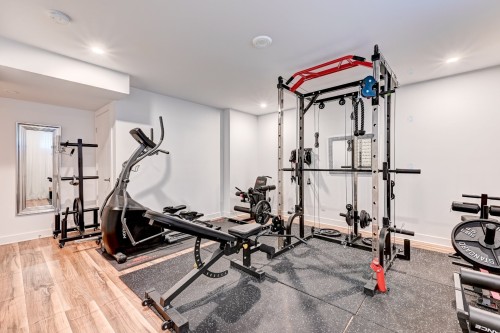 Salle familiale - 17 Place De La Rive, Saint-Mathieu, QC - Indoor Photo Showing Gym Room