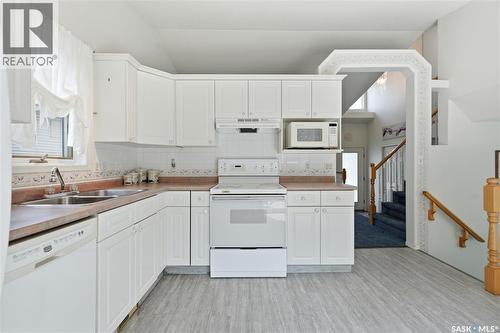 502 Scissons Crescent, Saskatoon, SK - Indoor Photo Showing Kitchen With Double Sink