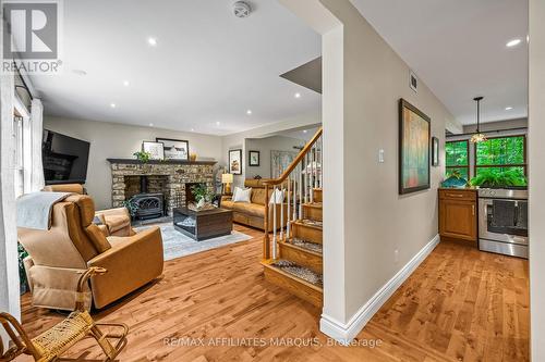 99 Old Kingston Road, Rideau Lakes, ON - Indoor With Fireplace