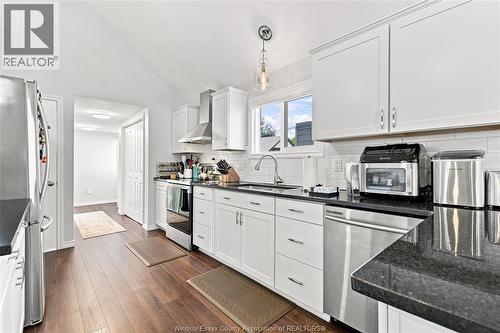1223 Aubin, Windsor, ON - Indoor Photo Showing Kitchen With Stainless Steel Kitchen With Upgraded Kitchen