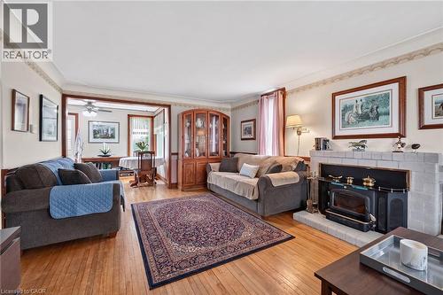 7823 Range Rd 1, Smithville, ON - Indoor Photo Showing Living Room With Fireplace