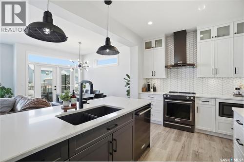 250 Skopik Crescent, Saskatoon, SK - Indoor Photo Showing Kitchen With Double Sink With Upgraded Kitchen