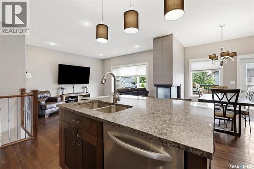 420 Hogan Way, Warman, SK - Indoor Photo Showing Kitchen With Double Sink