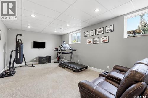 420 Hogan Way, Warman, SK - Indoor Photo Showing Gym Room